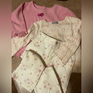 The Children’s Place and Carters 3 piece girls 24 month outfit.